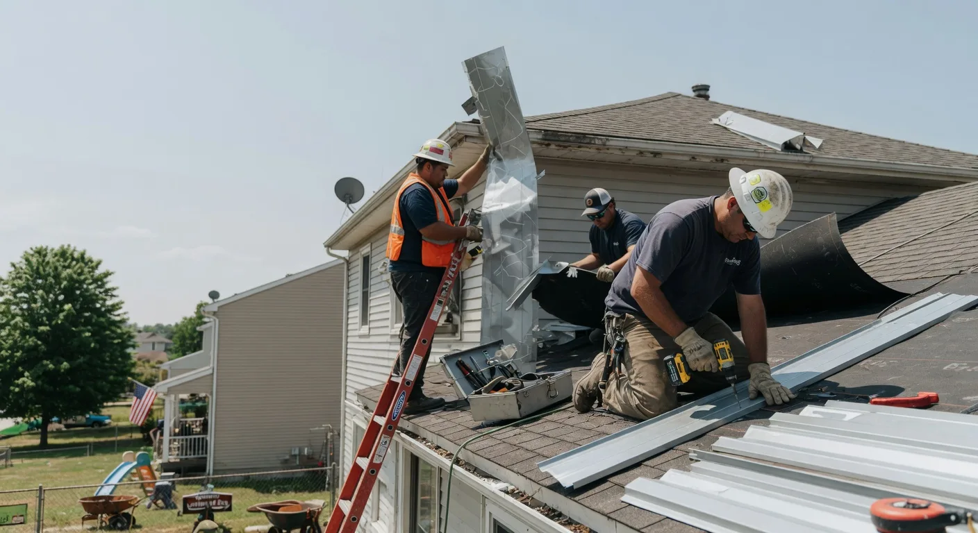 Storm Damage Metal Roof Repair in Collegeport, TX